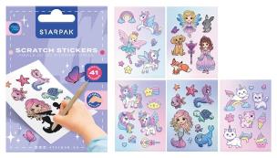 Naklejki do wydrapywania Girl. Wydawca: Starpak. Multiszop.pl Opakowanie Naklejki do wydrapywania Girl