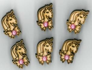 Opakowanie Naklejki drewniane LTA-004A3 2cm 6szt