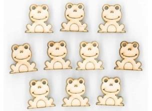 Opakowanie Naklejki drewniane LTC-004A1 2cm 10szt