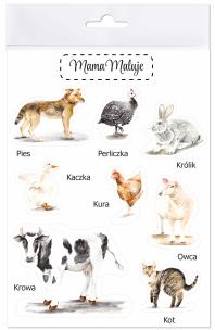 Opakowanie Naklejki duże Zwierzęta wiejskie 1