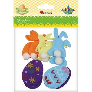 Opakowanie Naklejki filcowe zajączki 12szt.