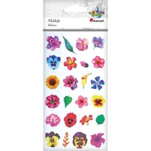 Opakowanie Naklejki foliowe kwiaty 24szt.