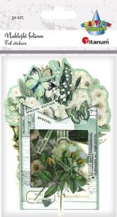 Opakowanie Naklejki foliowe Kwiaty białe 30szt