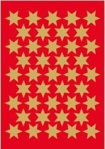 Opakowanie Naklejki Gwiazdki złote