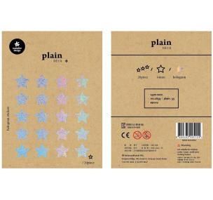 Opakowanie Naklejki Gwiazdy holo 14mm