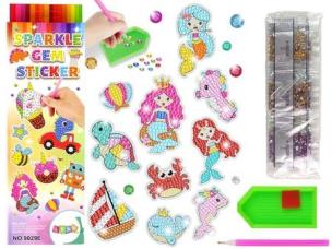 Opakowanie Naklejki haft diamentowy zwierzęta