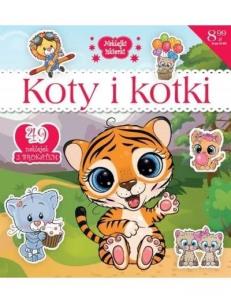 Okładka książki Naklejki IskierkiI brokatowe. Koty i kotki
