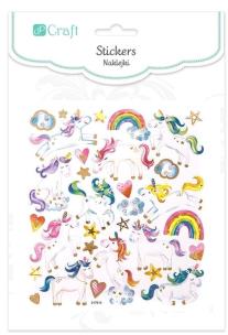 Naklejki - jednorożce 31szt. Wydawca: DP CRAFT. Multiszop.pl Opakowanie Naklejki - jednorożce 31szt