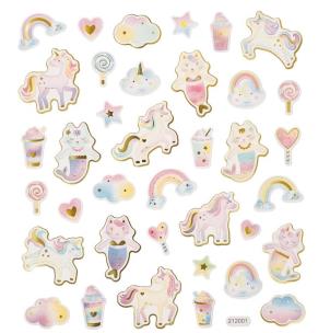 Opakowanie Naklejki jednorożce i syrenkotki 38szt