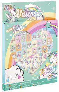 Opakowanie Naklejki jednorożec 4 arkusze