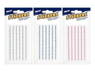 Opakowanie Naklejki kamyki 3mm mix kolorów 1102