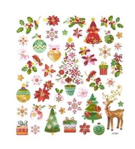 Opakowanie Naklejki kolorowe Święta, 43szt.