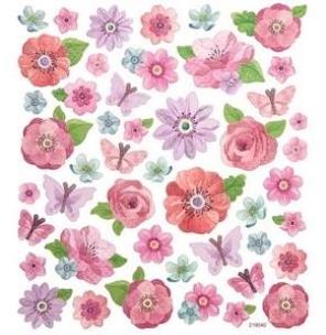 Opakowanie Naklejki kwiaty 46szt