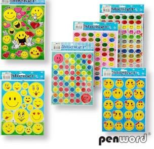 Opakowanie Naklejki laser smile 20x25mm
