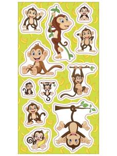 Opakowanie Naklejki Małpki