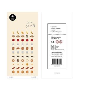 Naklejki Mini Jedzenie #2. Wydawca: Suatelier. Multiszop.pl Opakowanie Naklejki Mini Jedzenie #2