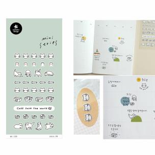 Naklejki Mini Koty. Wydawca: Suatelier. Multiszop.pl Opakowanie Naklejki Mini Koty