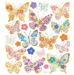 Opakowanie Naklejki motyle 21szt