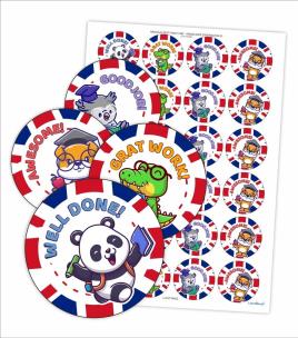 Naklejki motywacyjne - Angielskie zwierzątka 48szt. Wydawca: LearnHow. Multiszop.pl Opakowanie Naklejki motywacyjne - Angielskie zwierzątka 48szt