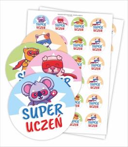 Naklejki motywacyjne - Super uczeń 48szt. Wydawca: LearnHow. Multiszop.pl Opakowanie Naklejki motywacyjne - Super uczeń 48szt