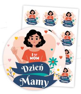 Opakowanie Naklejki na dzień mamy