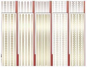 Opakowanie Naklejki na folii 9x30cm MIX