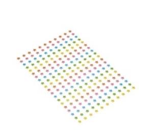 Opakowanie Naklejki na folii gwiazdki mix kolorów