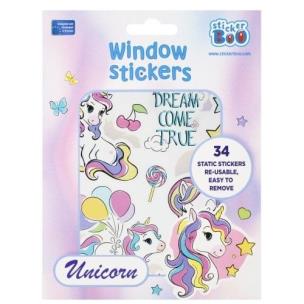 Opakowanie Naklejki na okno Sticker BOO Unicorn