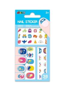 NAKLEJKI NA PAZNOKCIE NIEBIESKIE. Wydawca: AVENIR. Multiszop.pl Opakowanie NAKLEJKI NA PAZNOKCIE NIEBIESKIE