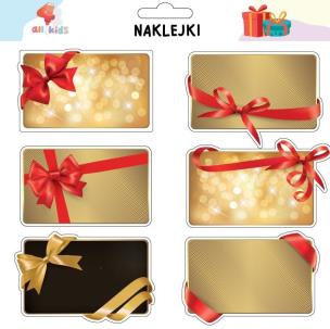 Naklejki na prezenty Boże Narodzenie 1. Wydawca: All4Kids. Multiszop.pl Opakowanie Naklejki na prezenty Boże Narodzenie 1