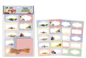 Opakowanie Naklejki na przetwory B4/4K