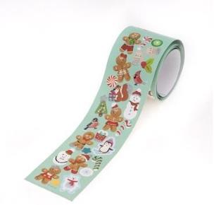 Naklejki na rolce pierniczki 190szt. Wydawca: Dalprint. Multiszop.pl Opakowanie Naklejki na rolce pierniczki 190szt