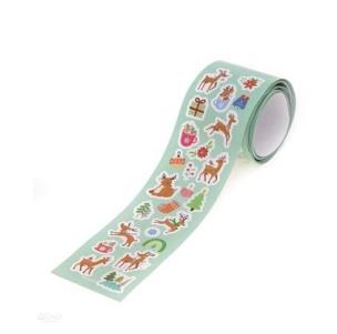 Naklejki na rolce renifery 190szt. Wydawca: Dalprint. Multiszop.pl Opakowanie Naklejki na rolce renifery 190szt