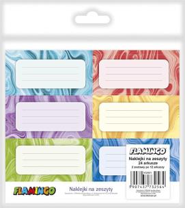 Opakowanie Naklejki na zeszyt 35x73mm