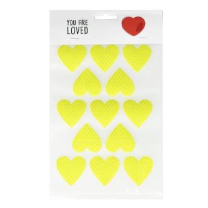 Opakowanie Naklejki odblaskowe serca