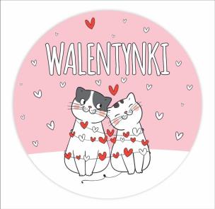 Naklejki okolicznościowe - Walentynki Kociaki 24sz. Wydawca: LearnHow. Multiszop.pl Opakowanie Naklejki okolicznościowe - Walentynki Kociaki 24sz