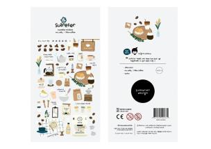 Naklejki ozdobne Kawa. Wydawca: Suatelier. Multiszop.pl Opakowanie Naklejki ozdobne Kawa