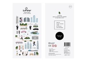 Naklejki ozdobne Miasto. Wydawca: Suatelier. Multiszop.pl Opakowanie Naklejki ozdobne Miasto