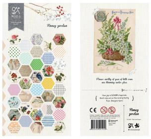 Naklejki ozdobne Ogród Heksagon. Wydawca: Suatelier. Multiszop.pl Opakowanie Naklejki ozdobne Ogród Heksagon