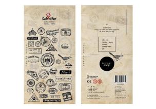 Opakowanie Naklejki ozdobne Pięczątki Vintage