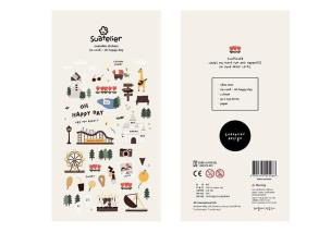 Naklejki ozdobne Radosny dzień. Wydawca: Suatelier. Multiszop.pl Opakowanie Naklejki ozdobne Radosny dzień