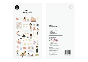 Naklejki ozdobne W bibliotece. Wydawca: Suatelier. Multiszop.pl Opakowanie Naklejki ozdobne W bibliotece