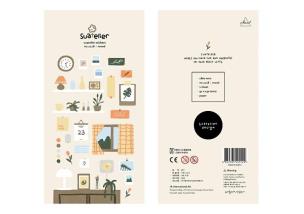 Naklejki ozdobne W domu. Wydawca: Suatelier. Multiszop.pl Opakowanie Naklejki ozdobne W domu