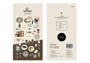 Naklejki ozdobne W restauracji. Wydawca: Suatelier. Multiszop.pl Opakowanie Naklejki ozdobne W restauracji