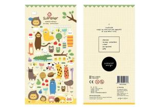 Naklejki ozdobne wypukłe Zwierzęta. Wydawca: Suatelier. Multiszop.pl Opakowanie Naklejki ozdobne wypukłe Zwierzęta