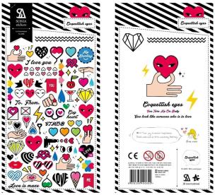 Opakowanie Naklejki ozdobne Zalotne serca