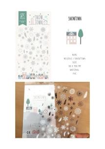 Naklejki ozdobne Zimowe miasteczko. Wydawca: Suatelier. Multiszop.pl Opakowanie Naklejki ozdobne Zimowe miasteczko