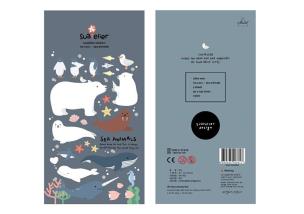 Naklejki ozdobne Zwierzęta Morskie. Wydawca: Suatelier. Multiszop.pl Opakowanie Naklejki ozdobne Zwierzęta Morskie