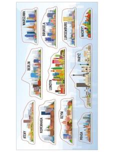 Opakowanie Naklejki Panoramy miast Europy