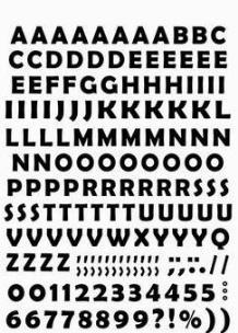 Opakowanie Naklejki papierowe ABC